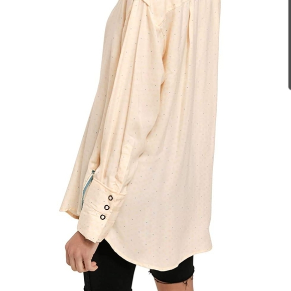 NWT Free People We the people snap down blouse - Picture 2 of 7